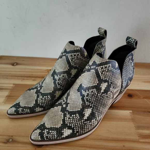 NWOB Dolce Vita Sonni Ankle Booties Womens 8 Brown Snakeskin Boots Shoes $ - Picture 3 of 10